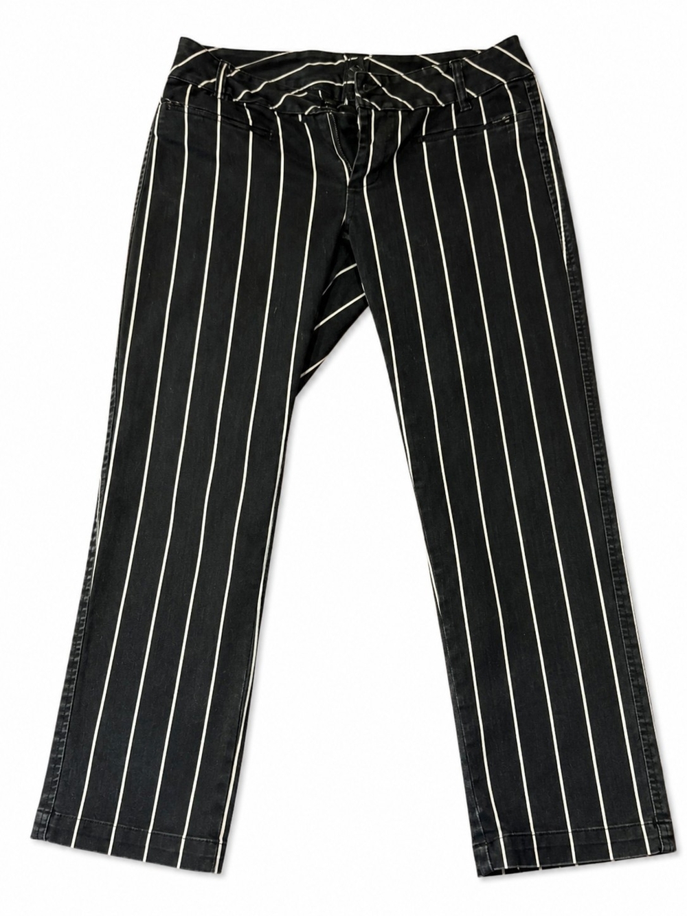 INSel Black & White Pinstripe Cropped Pants – Size 29